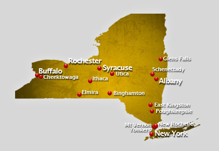 Largest cities in new york state